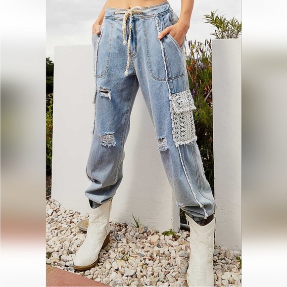 Pol crochet pockets cargo pants - Picture 5 of 8